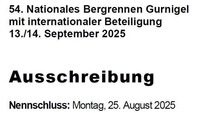 Ausschreibung 2025